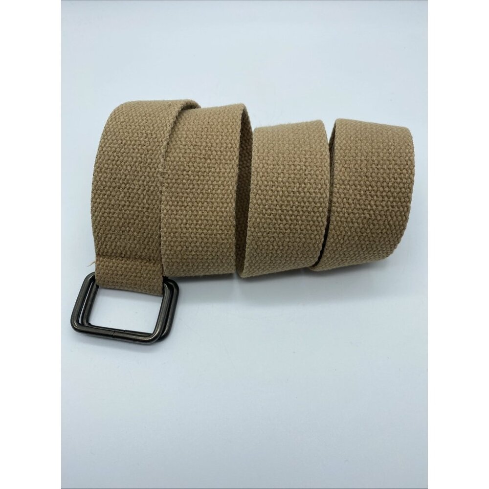 Unbranded Tan Khaki D-Ring Belt Men’s Size L – 47" Length
